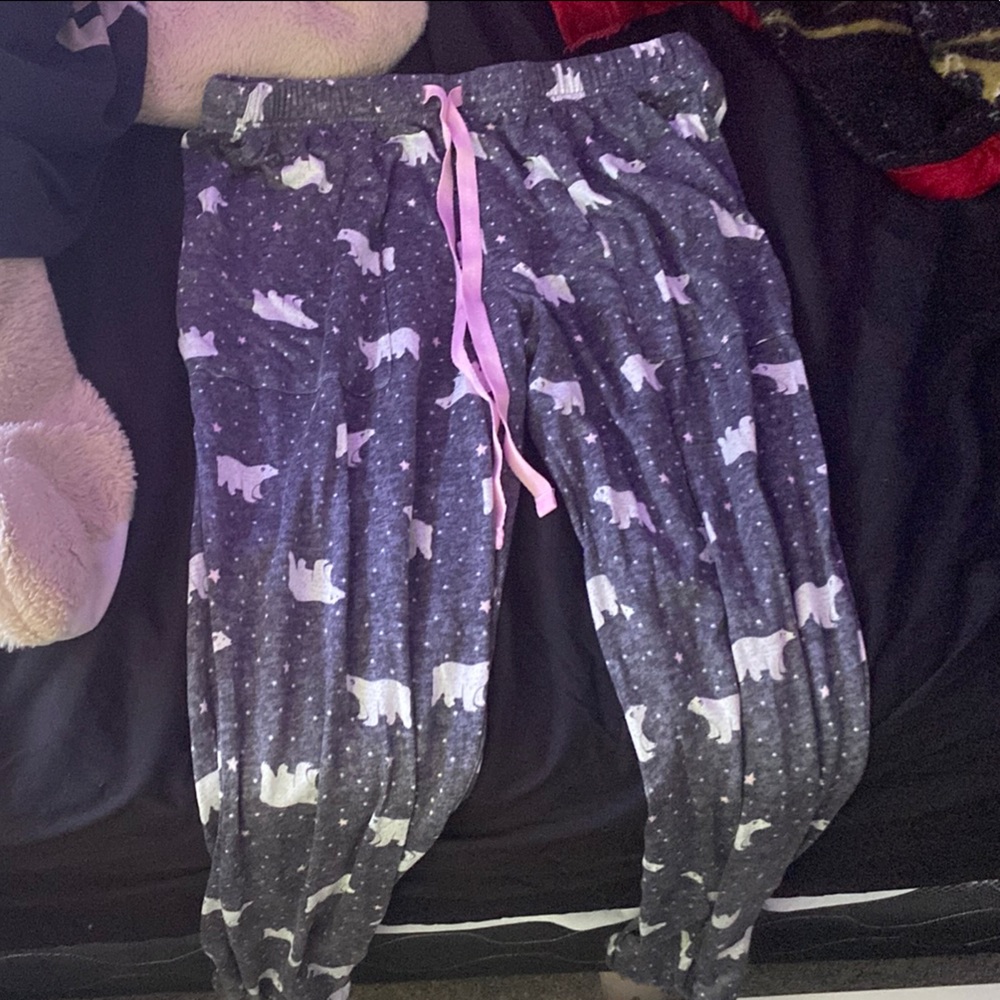 Joyspun Purple and Gray Pajama Pants